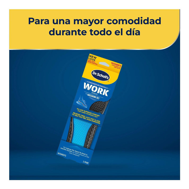 Plantillas De Gel Dr. Scholl's Trabajo Mujer Tamaño De La Plantilla 22-26