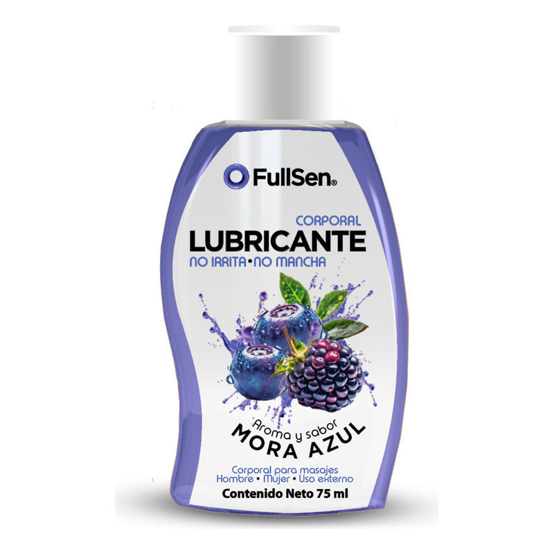 Lubricante Aroma Y Sabor Fullsen Mora Azul 75ml