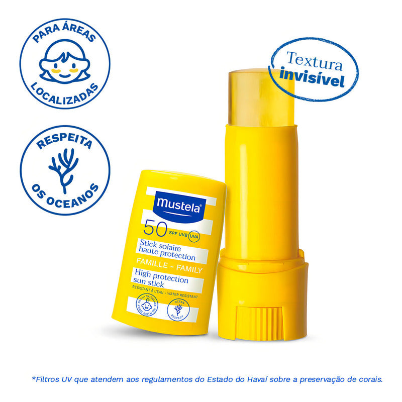 Mustela Protector Solar Stick Fps50 Alta Protección 8g