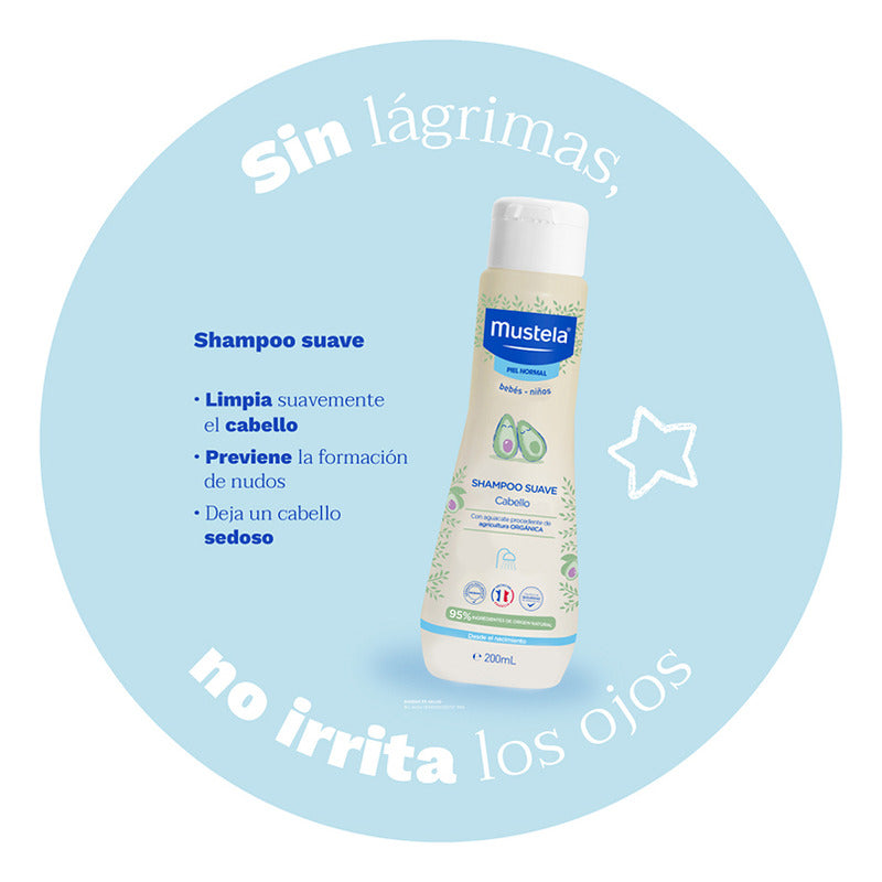 Mustela Shampoo Suave Piel Normal Cabello 200 Ml