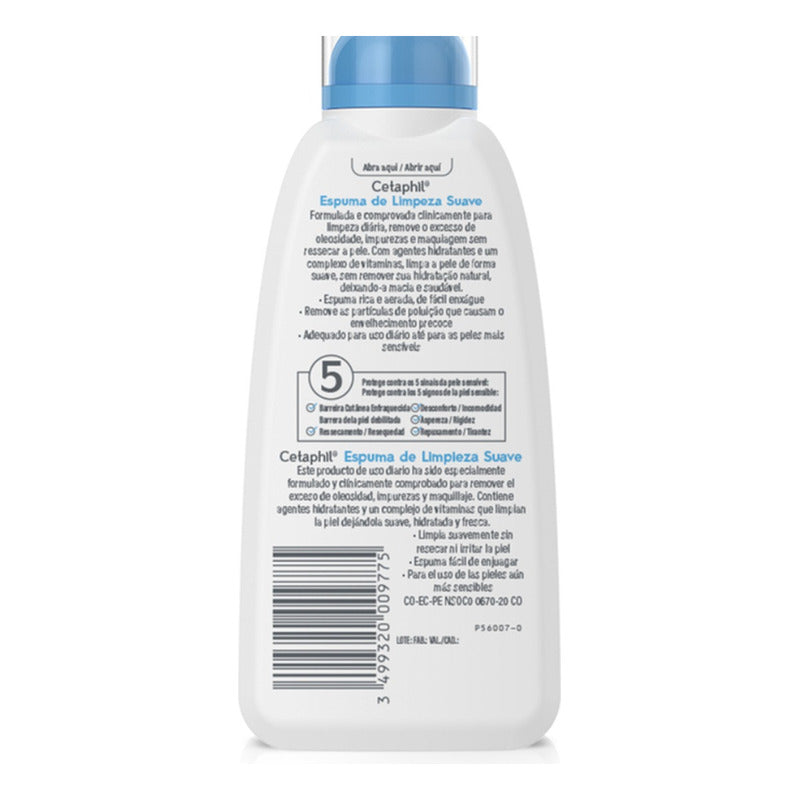 Cetaphil Espuma De Limpieza Suave Piel Seca Y Sensible 236ml