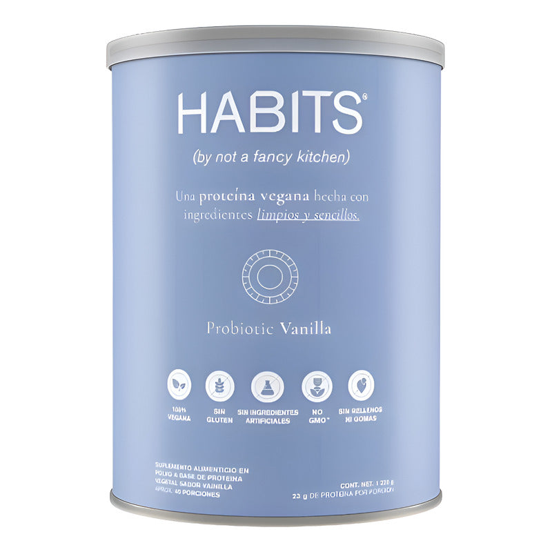 Habits Proteína Vegana Probioticos Vainilla 1220g