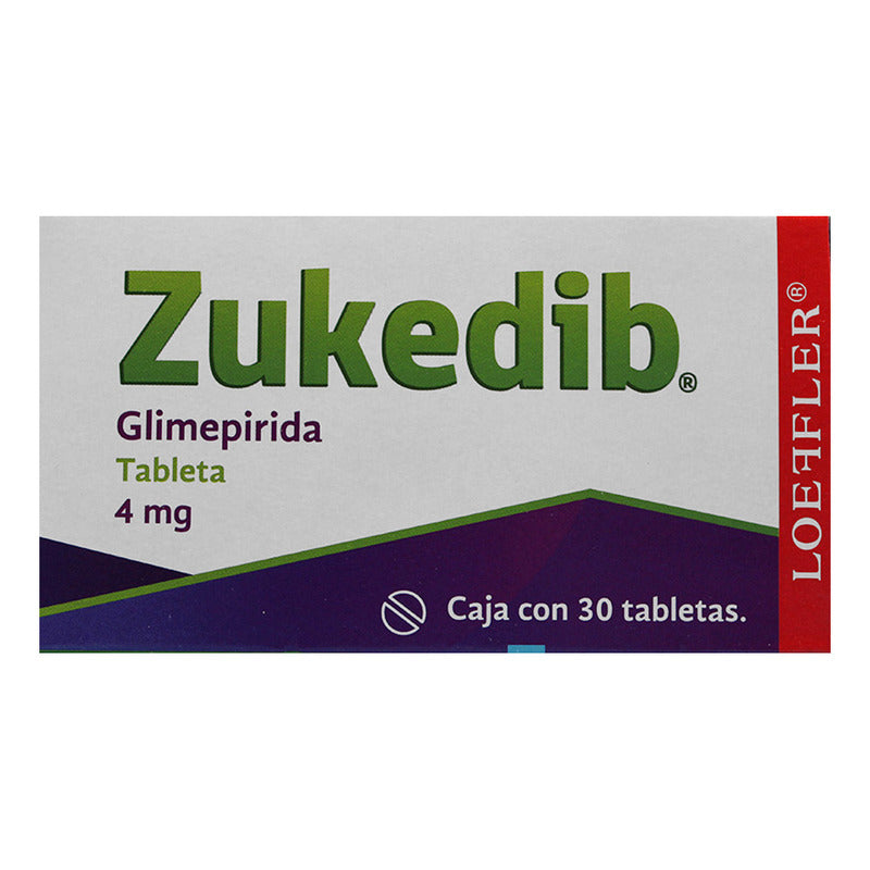 Zukedib Tabletas 4 Mg, 30 Tabletas