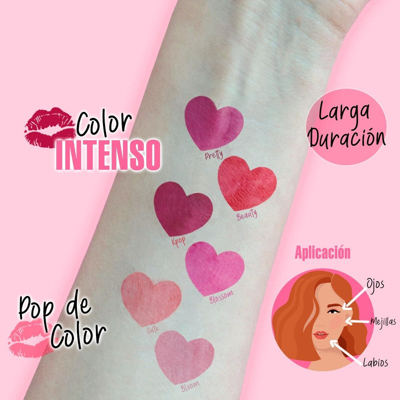 Tinta Indeleble Para Labios Kiss Lip Tint Pink Up Color Pretty