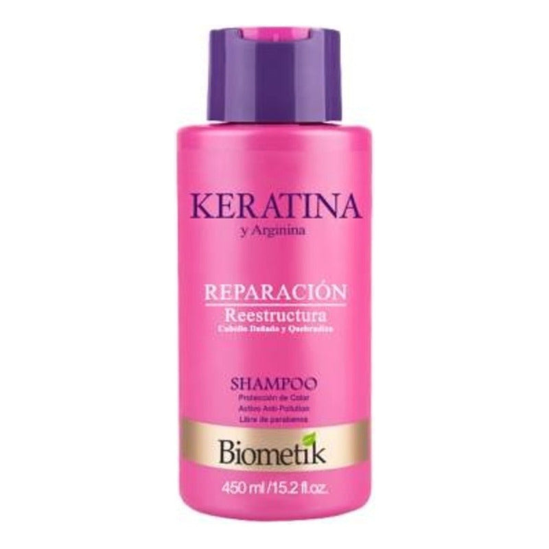 Shampoo Biometik Expert Keratina Y Arginina 450 Ml