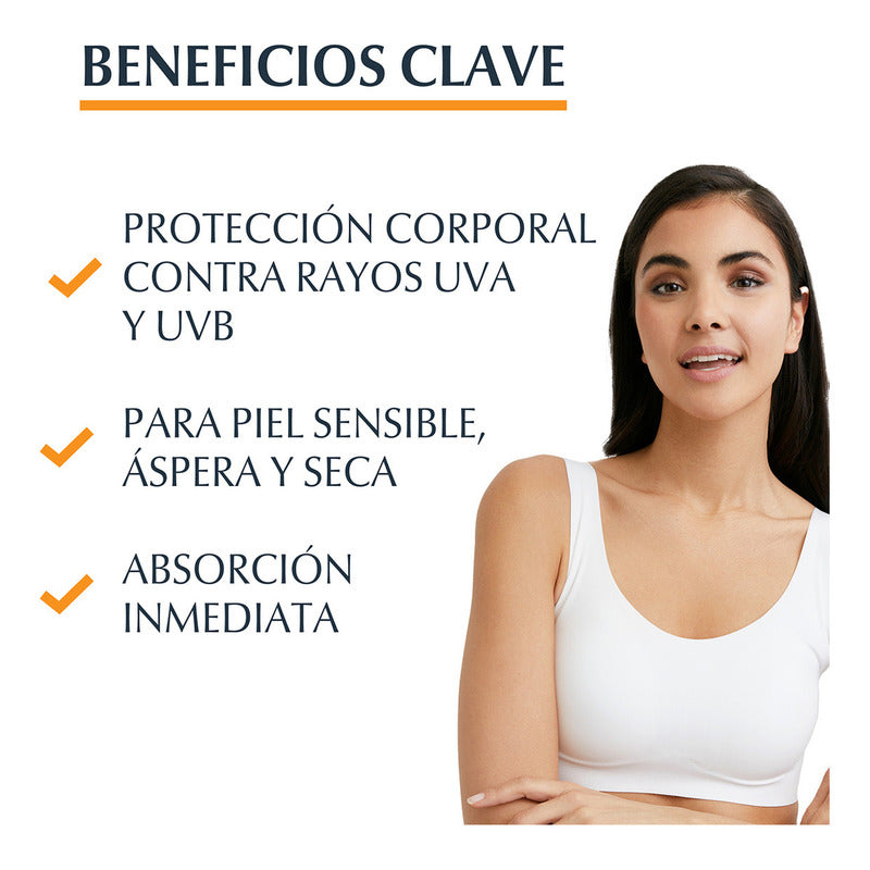 Eucerin Sensitive Protect Sun Light Lotion Protector Solar Corporal Fps50 150ml