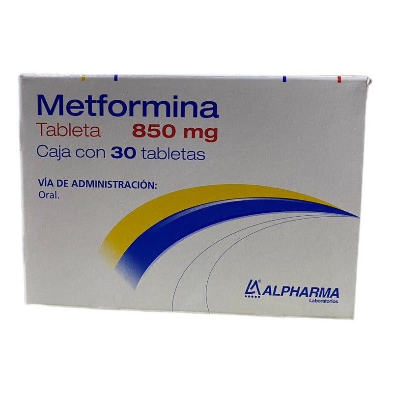 Pack 3 Cajas De Metformina 30 Tabletas 850mg Cu