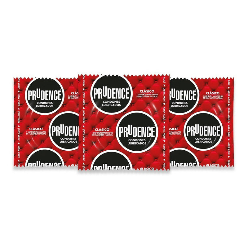 Condones De Látex Prudence Clásico 20 Condones Lubricados