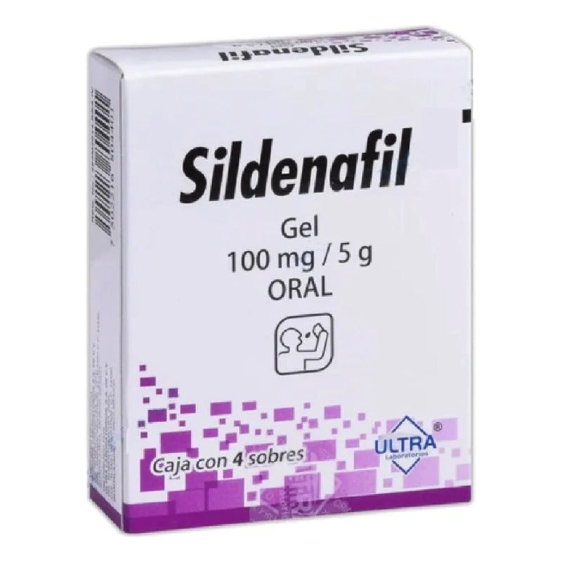 Sildenafil En Gel 100mg/5g Caja Con 4 Sobres