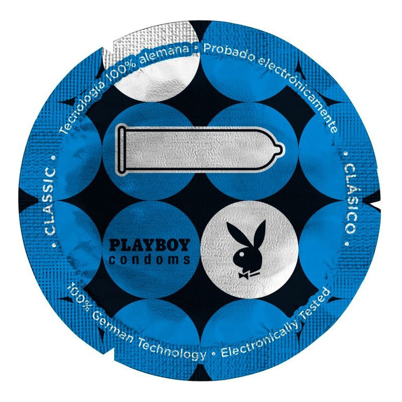 Vitrolero Con 100 Condones Lubricados Playboy Classic