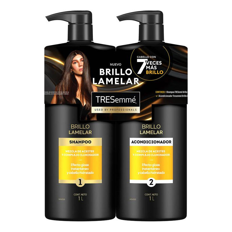 Pack Tresemme Brillo Lamelar Shampoo + Acondicionador 1 L
