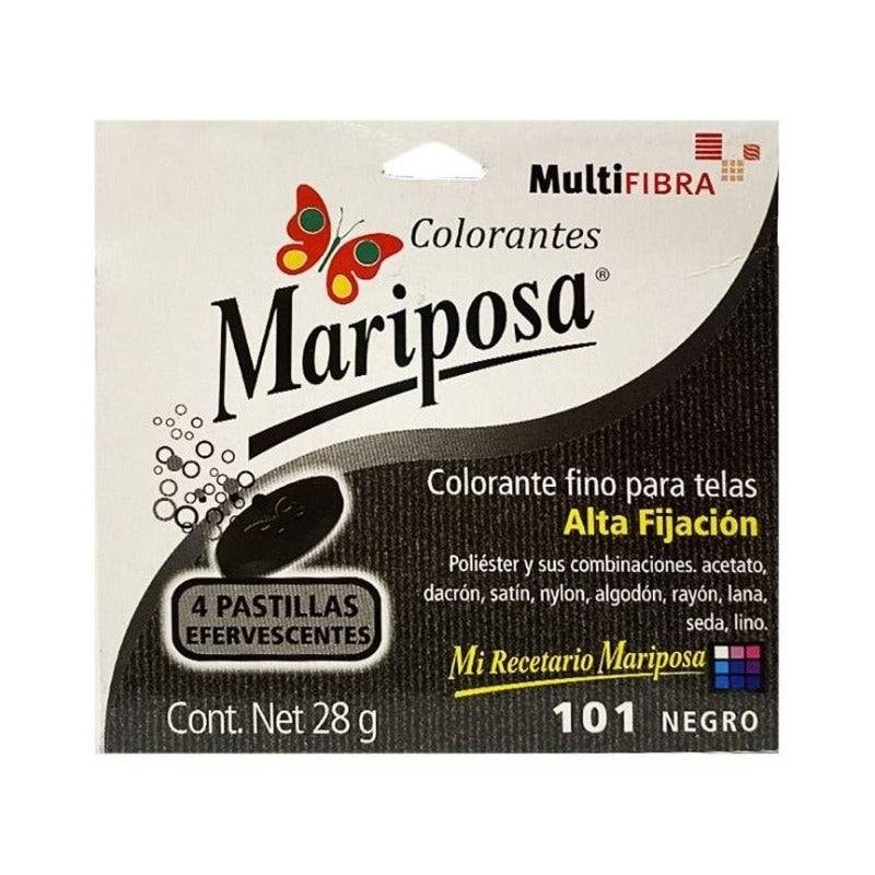 Colorante Para Telas Mariposa Pastilla Efervescente Colores
