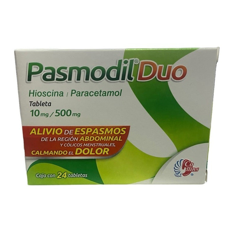 Pasmodil Duo Alivio De Espasmos En Region Abdominal 24 Tabs