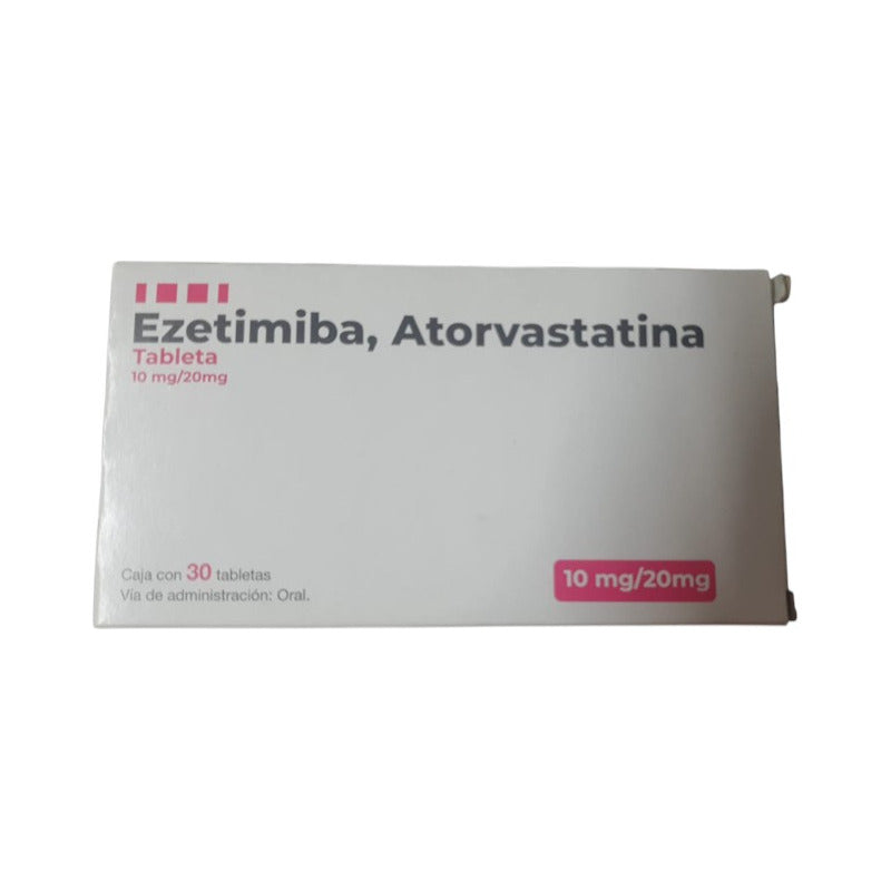 Ezetimiba Atorvastatina 30tabletas 10mg/20mg