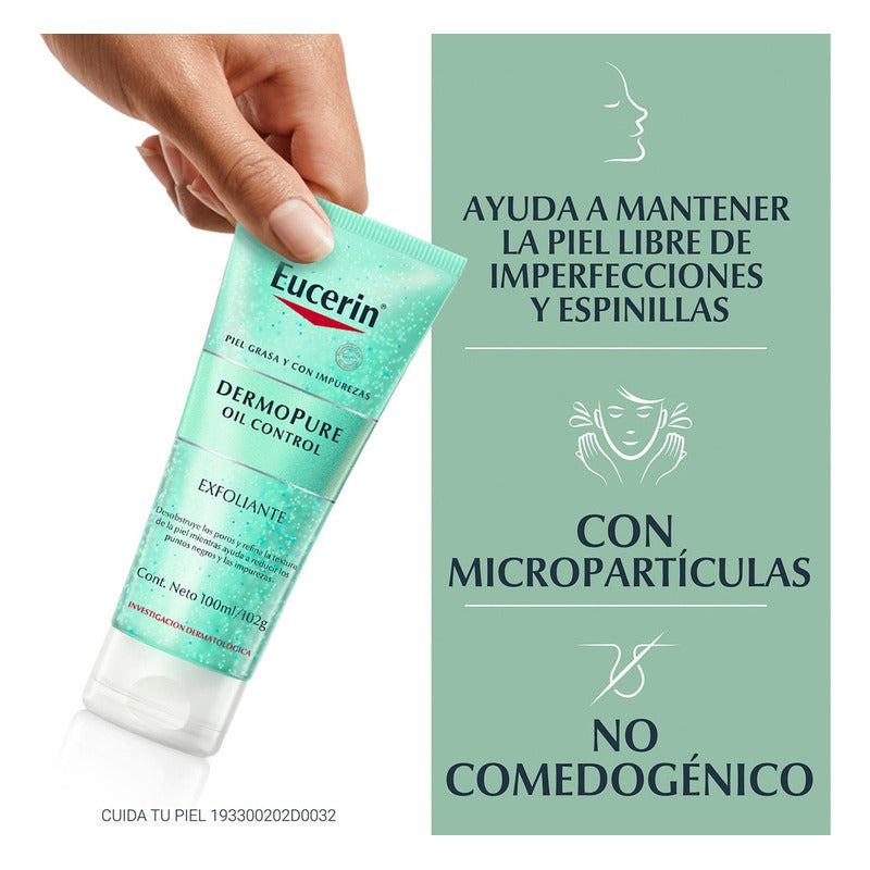 Exfoliante Facial Eucerin Dermopure Oil Control 100 Ml