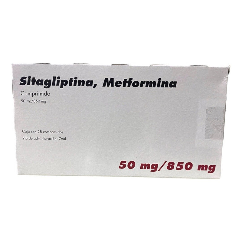 Sitagliptina/metformina 50/850mg 28 Comprimidos
