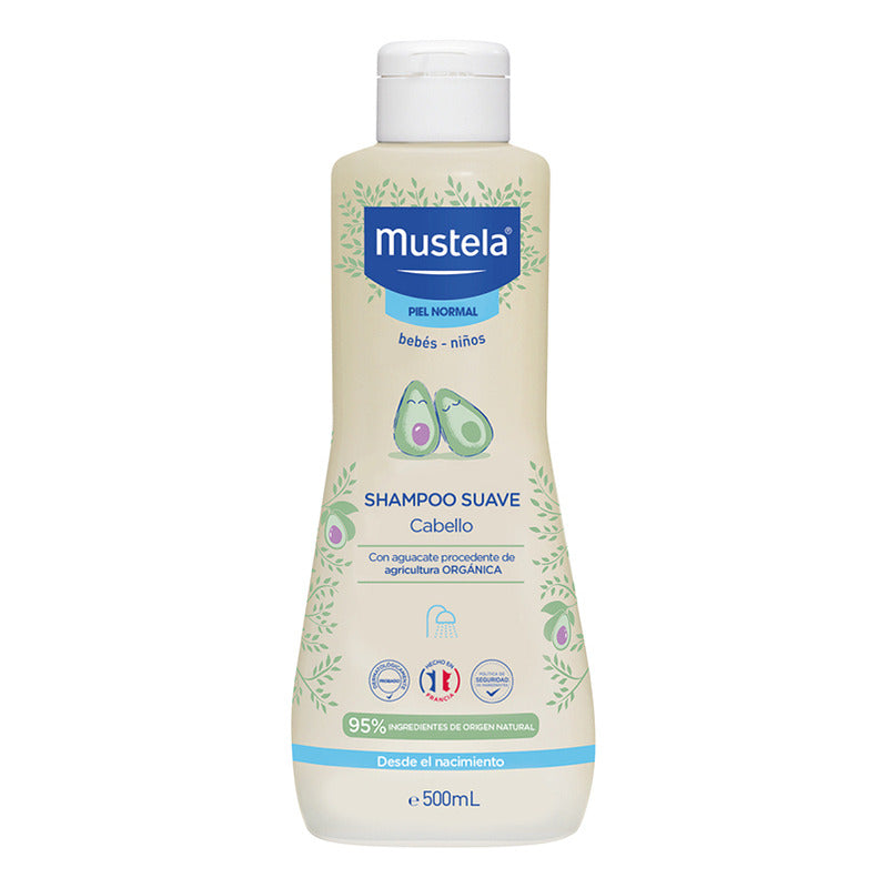 Mustela Shampoo Suave Hipoalergénico Sin Lágrimas Bebé 500ml