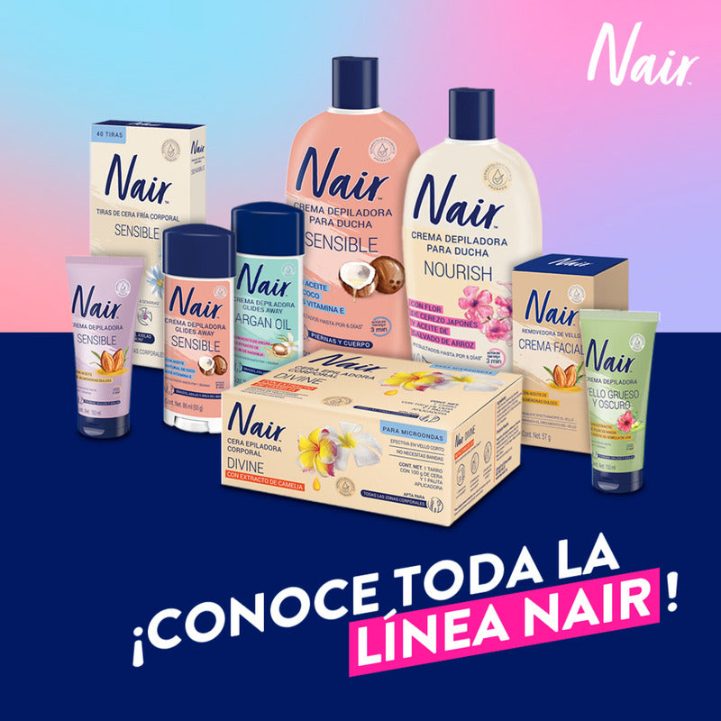 Nair Tiras De Cera Fría Facial Sensible 36 Piezas Con Extracto De Manzanilla Piel Suave Y Tersa Hasta Por 4 Semanas