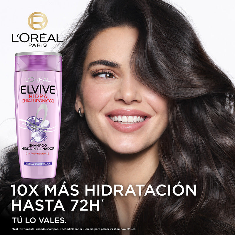 Shampoo Elvive Hidra Hialurónico 370ml De L'oréal Paris