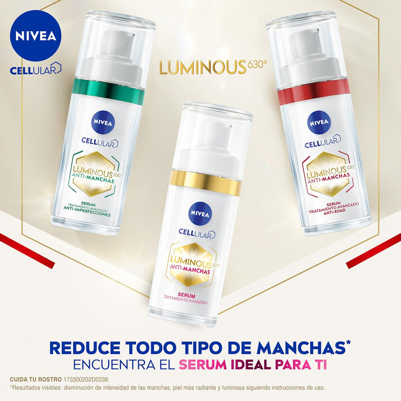 Serum Facial Anti-edad Nivea Luminous630 Anti-manchas 30ml - Normal - Día/noche