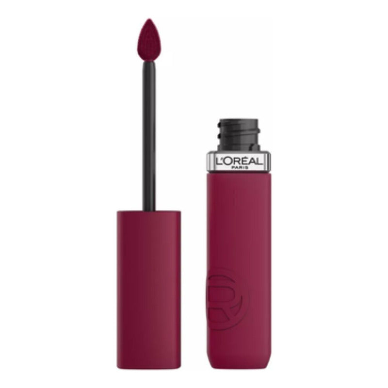 Labial Liquido Infallible Le Matte Resistance, Hasta 16 Horas De Duración Con Ácido Hialurónico Y Acabado Aterciopelado De L'oreal Paris