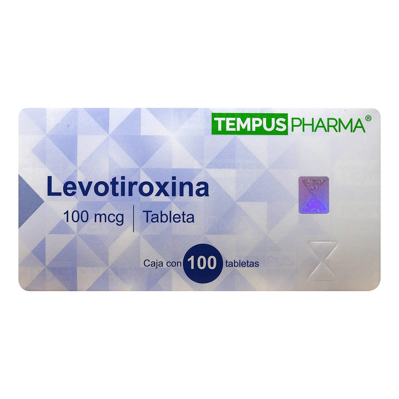Levotiroxina 100mg Tableta Caja Con 100 Tabletas