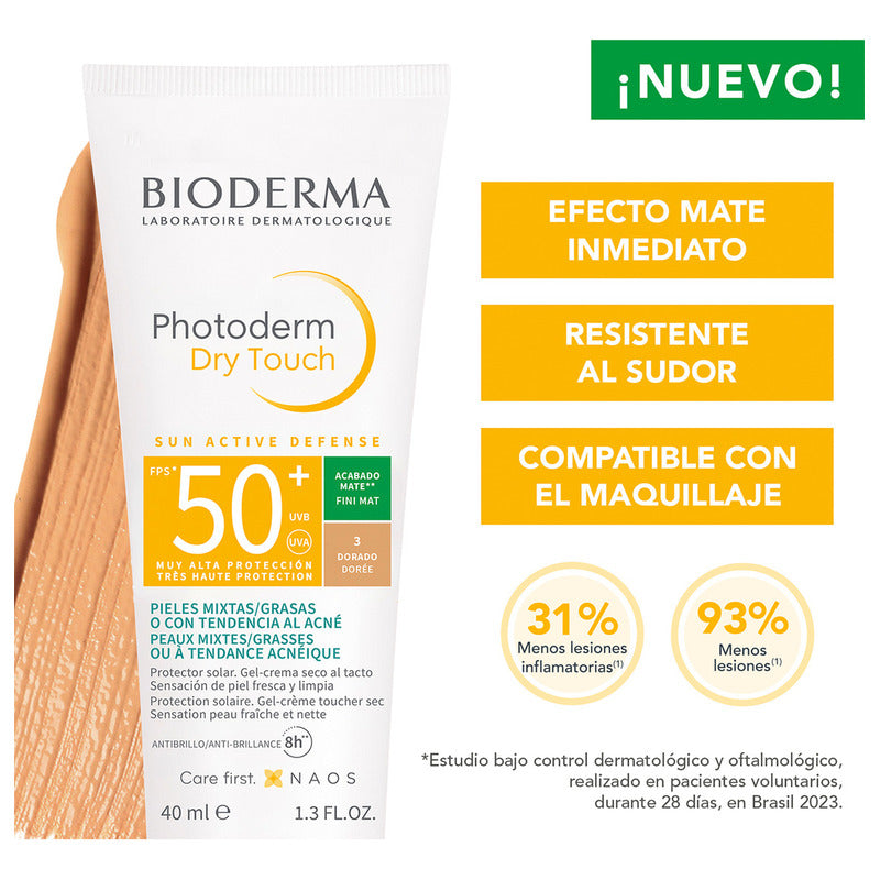 Bloqueador Solar Dorado - Photoderm Dry Touch - Bioderma
