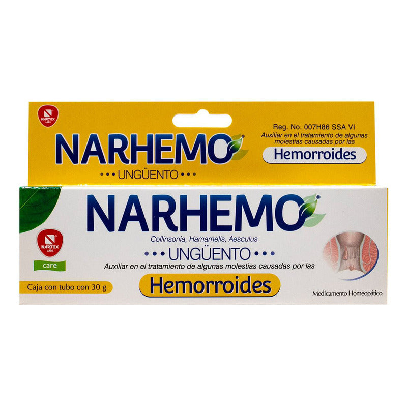 Narhemo Ungüento Tubo C/30 G. 1d/1d/1d.