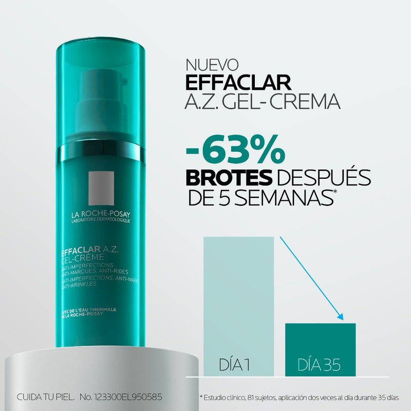 Effaclar Az Gel-crema Para Piel Adulta Con Tendencia Acneica