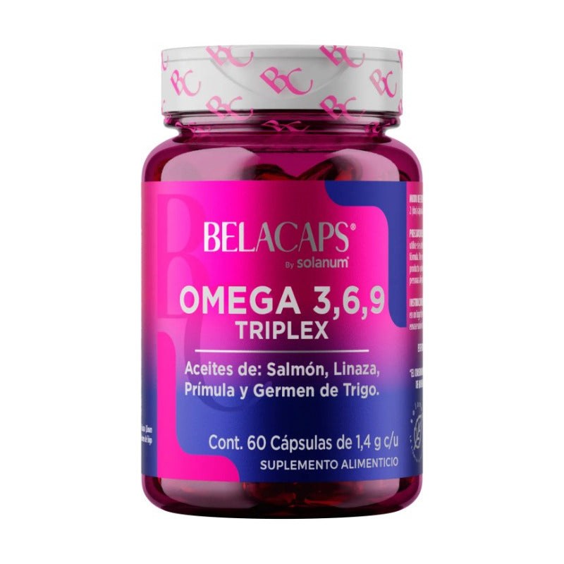 Omega 3 6 Y 9 Solanum Suplemento Triplex 60 Cápsulas Sin Sabor