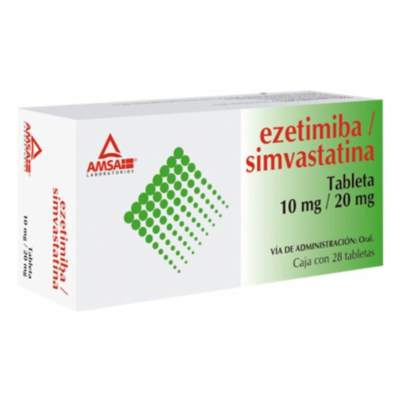 Ezetimiba Simvastatina Ezetimiba/ Simvastatina 10/20 Mg Caja C/28 Tabletas - Antibioticos De Mexico, S.a. De C.v. (amsa)