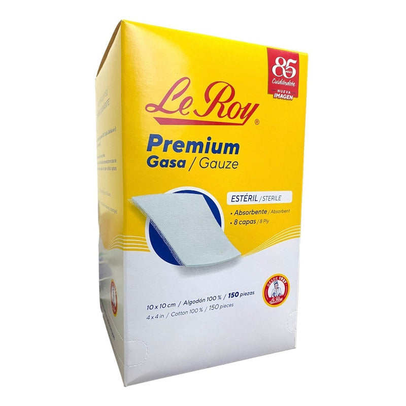 Le Roy Gasa Estéril 10x10cm Caja Con 150 Piezas