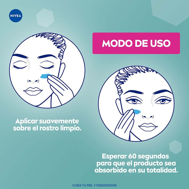 Nivea Gel Facial Refrescante E Hidratante Con Hyaluron 100ml - Grasa/mixta - Día
