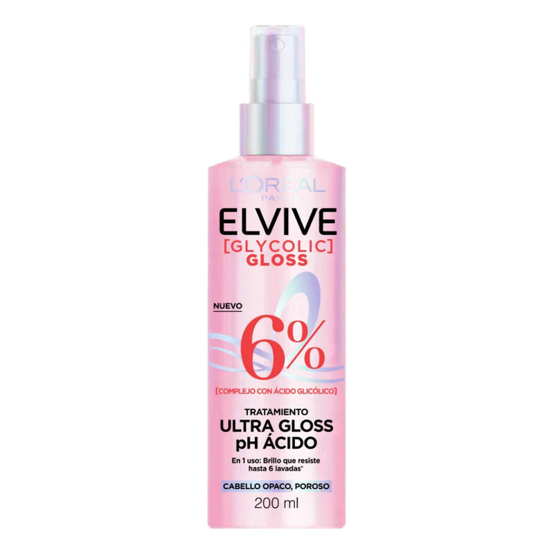 Loréal Tratamiento Capilar Elvive Ultra Gloss Glycolic 200ml