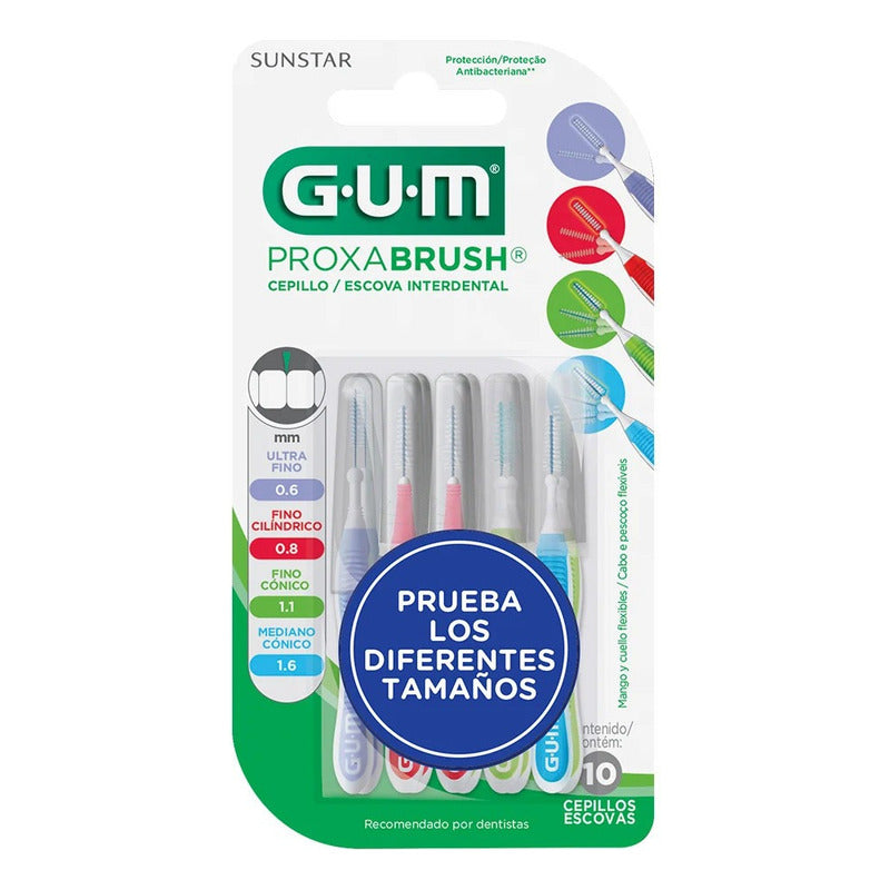 Gum - 0.8 Mm 0.6 Mm 1.1 Mm Y 1.6 Mm - Ultra Fino, Fino Cilíndrico, Fino Cónico, Mediano Cónico - 10 - Unidad - 1