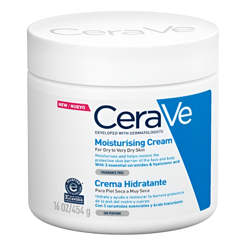 Cerave Crema Hidratante Rostro Cuerpo Piel Seca 454g Seca
