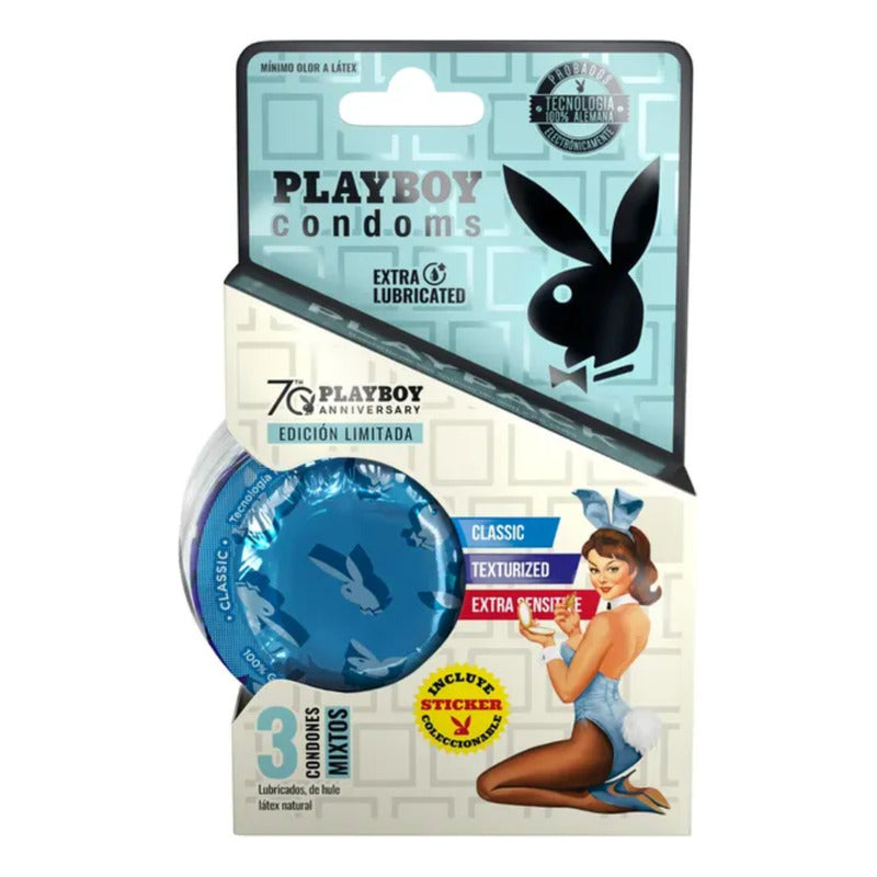Playboy 3 Condones Mixtos