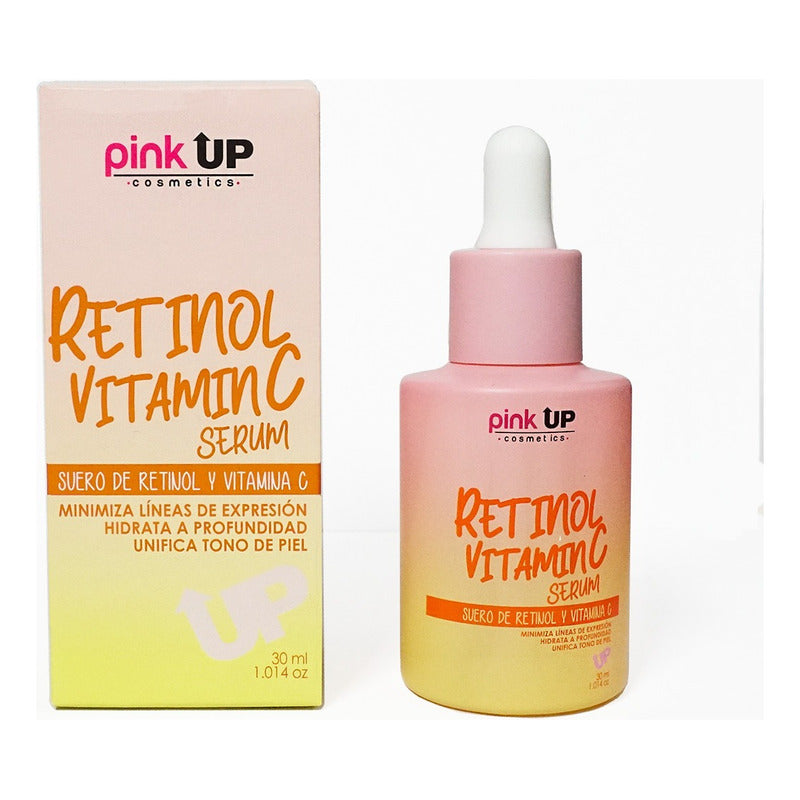 Pink Up Sérum Retinol Vitamina C 30 Ml Todo Tipo Piel Todo Tipo De Piel
