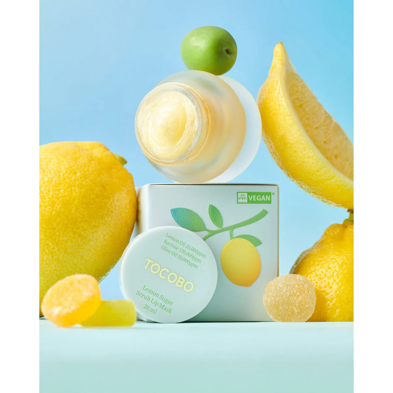 Tocobo Lemon Sugar Scrub Lip Mask Exfoliante Labios 20ml