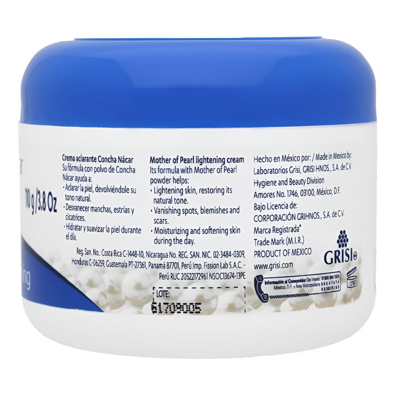 Crema Facial Concha Nácar Grisi 110g - Neutra