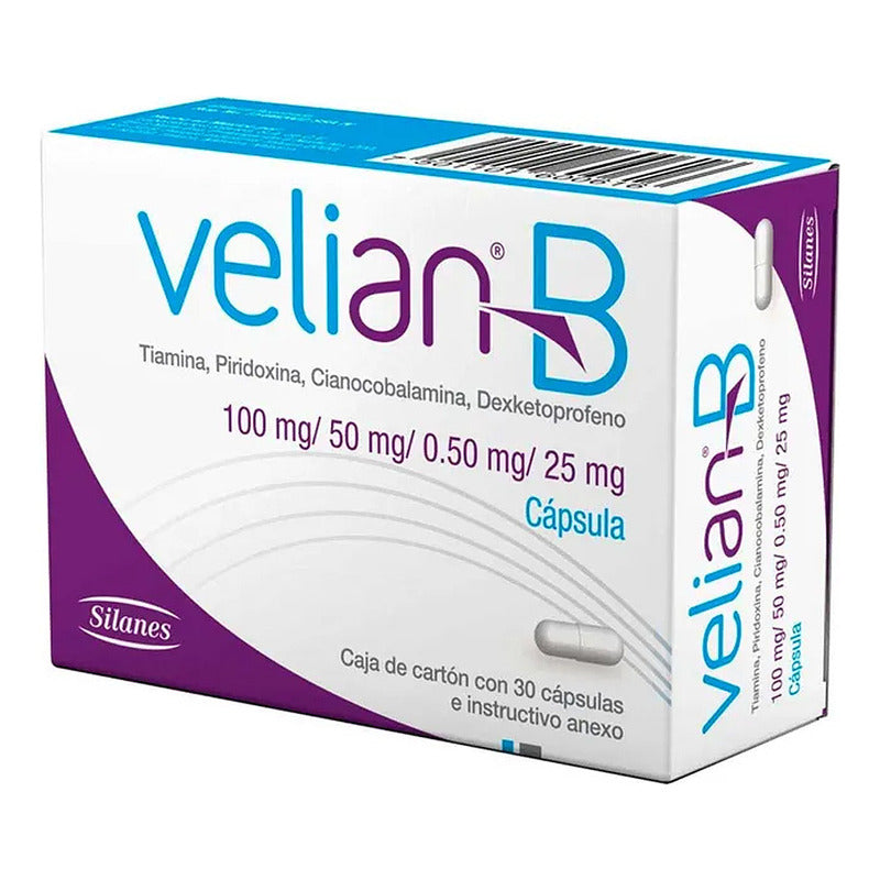 Velian-b Cápsula 0,5 Mg/25 Mg/50 Mg/100 Mg, 30 Cápsulas