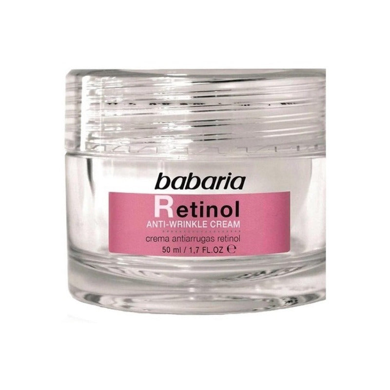 Babaria Crema Facial Antiarrugas Con Retinol, Todo Tipo De Piel, 50ml