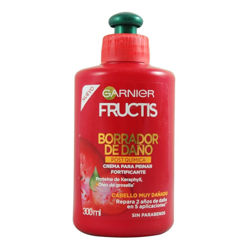 Garnier Crema Para Peinar Borrador De Daño Postquímica300 Ml