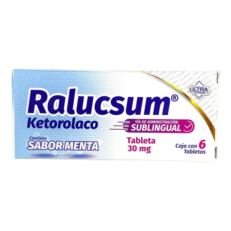 3 Cajas De Ralucsum Ketorolaco 6 Tabletas 30mg C/u