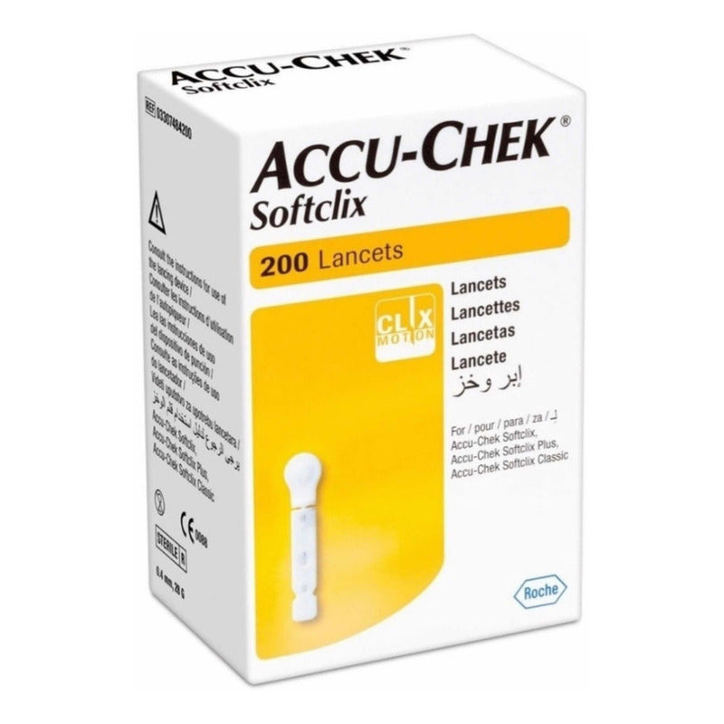 Lanceta Accucheck Softclix 200 Piezas