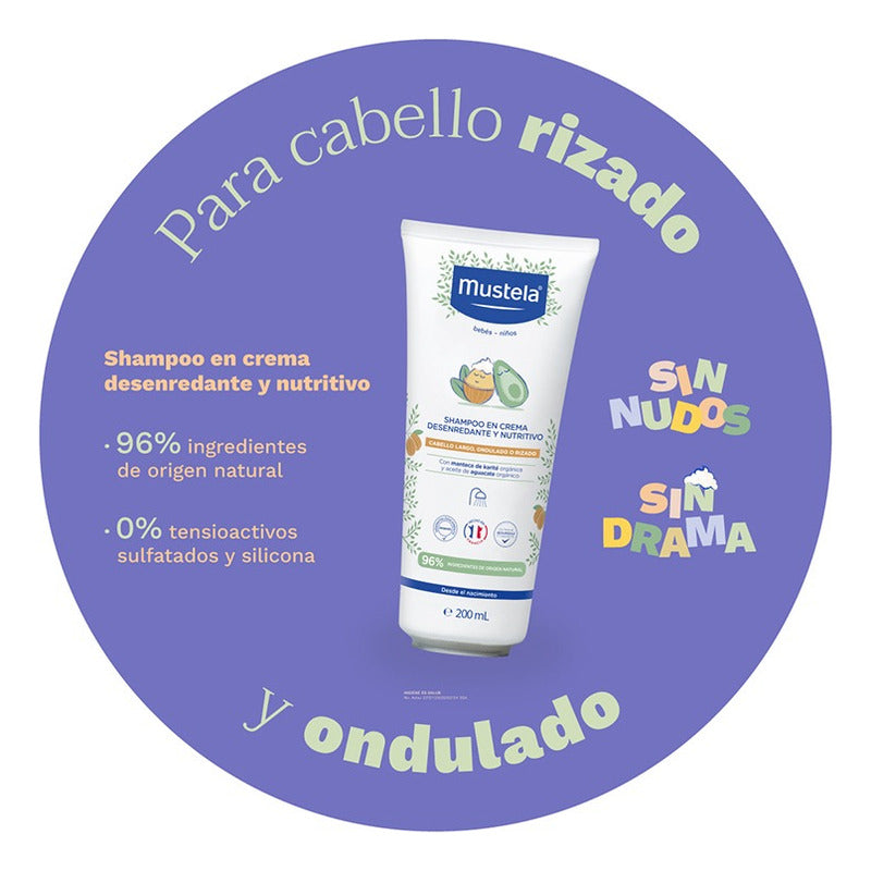 Mustela Shampoo En Crema Desenredante Y Nutritivo 200ml