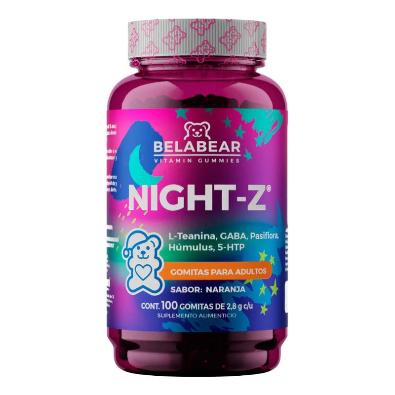 Belabear Night Z 100 Gomitas (conciliador De Sueño)