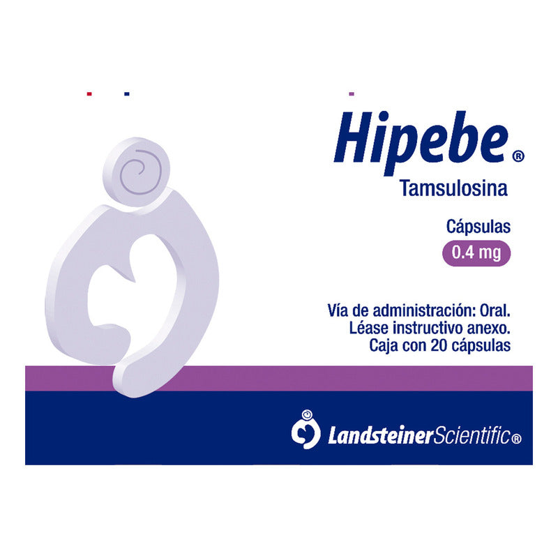 Hipebe Cápsulas De Liberación Prolonagada 0,4 Mg, 20 Cápsulas
