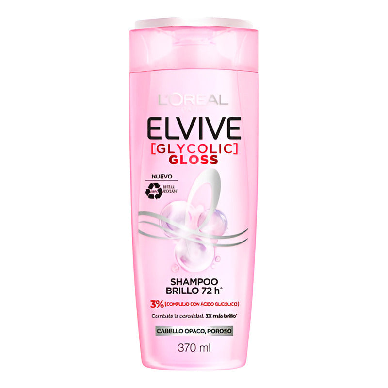 Shampoo L Oreal Elvive Glycolic Gloss 370ml
