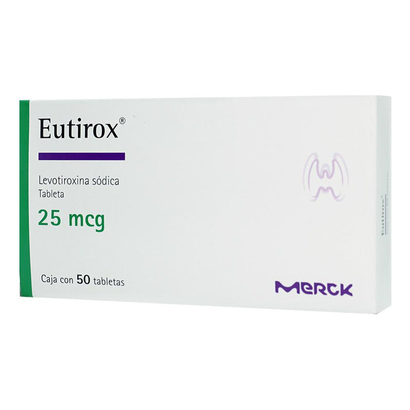 Eutirox Tabletas 25 Mcg, 50 Tabletas